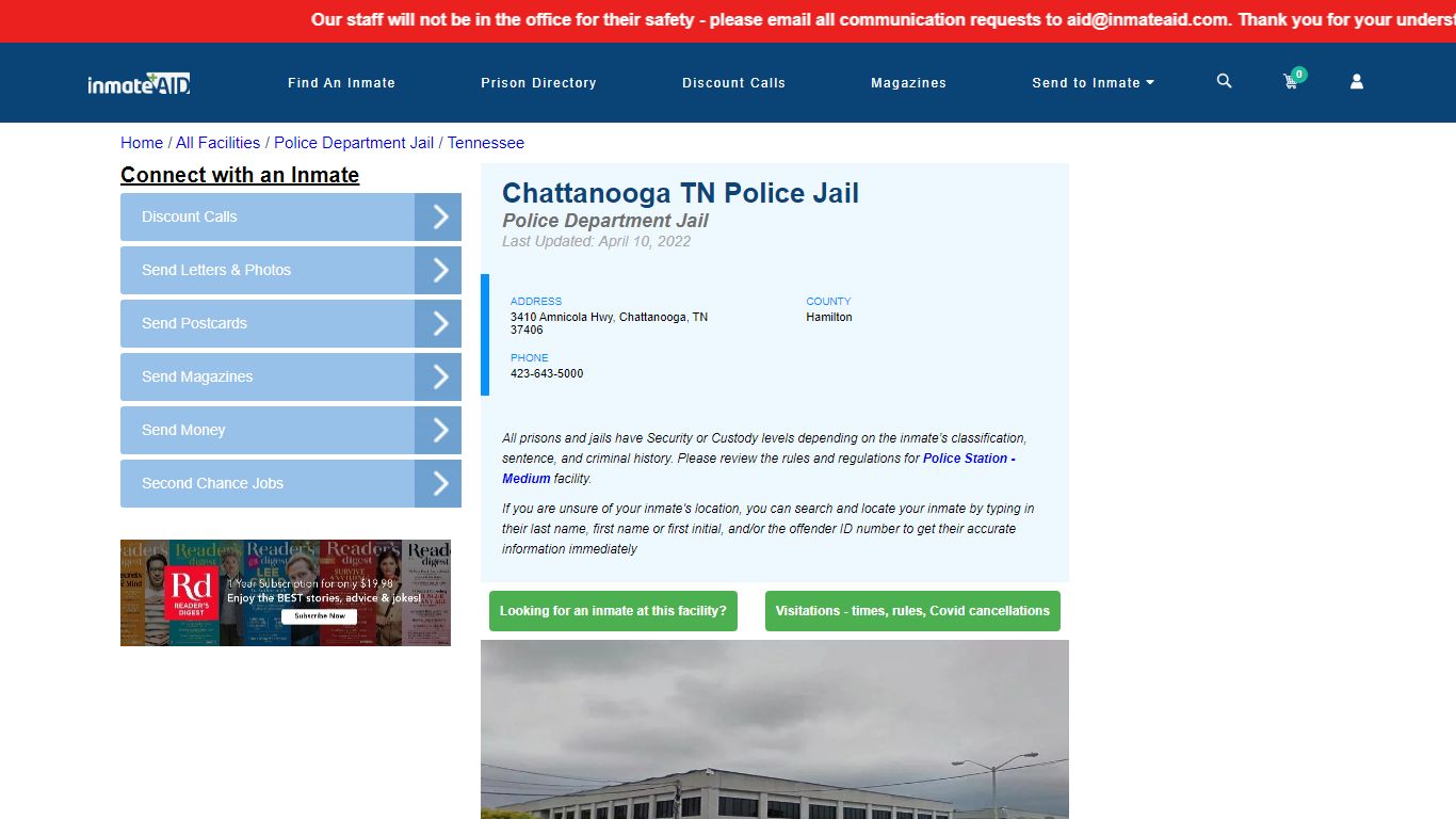 Chattanooga TN Police Jail & Inmate Search - Chattanooga, TN