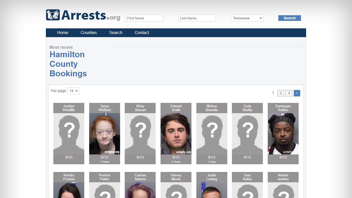 Hamilton County Arrests and Inmate Search